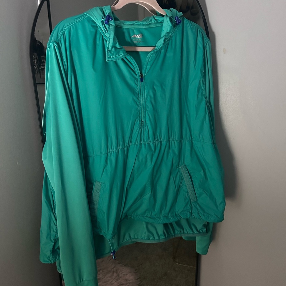Teal Windbreaker Jacket